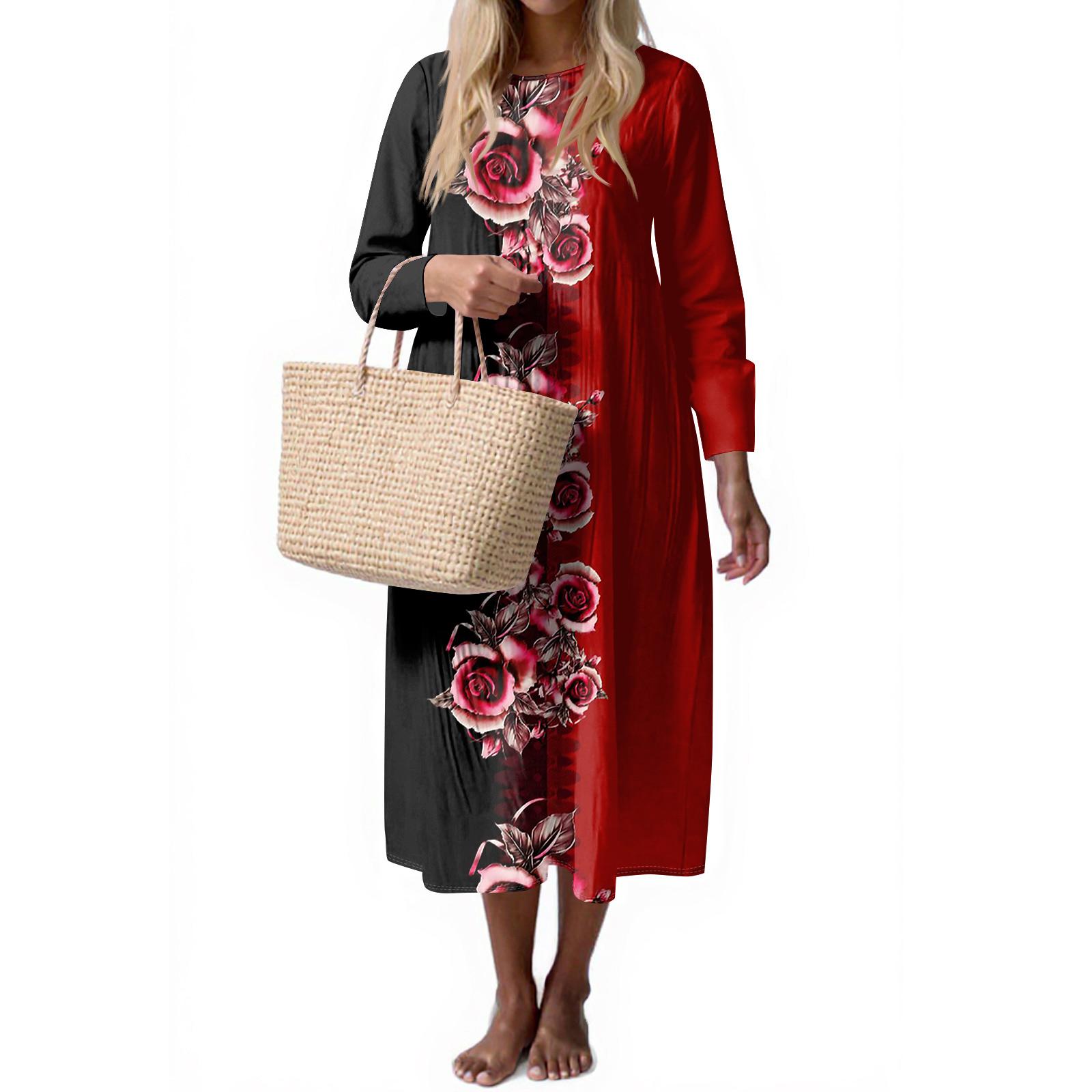 

Женское модное повседневное платье без рукавов с круглым вырезом, однотонное, элегантное, темпераментное S красный