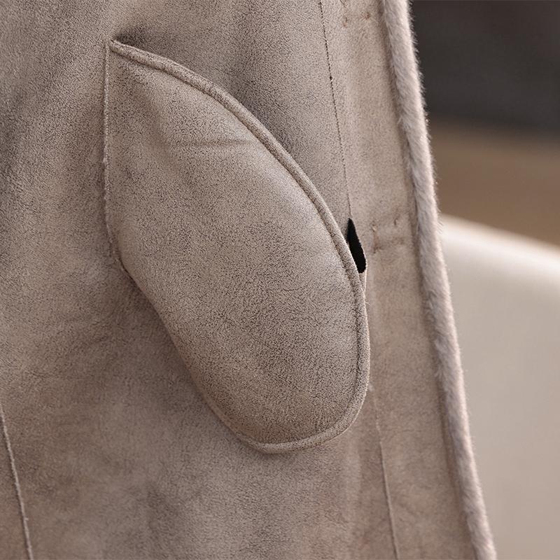 Zimní dlouhý kabát z umělé kožešiny pro ženy Hřejivý hustý luxusní svrchník Elegantní bunda z kožešiny pro ženu středního věku