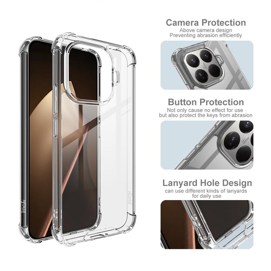 For Xiaomi MI 15T Pro 5G Phone Case IMAK Shock-resistant Soft Space Case