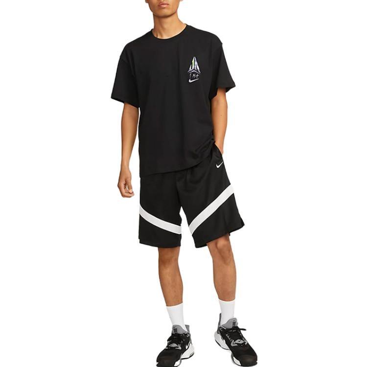Nike T Shirts Men's Black Crew Neck Moderate Straight Fit FJ2320-010