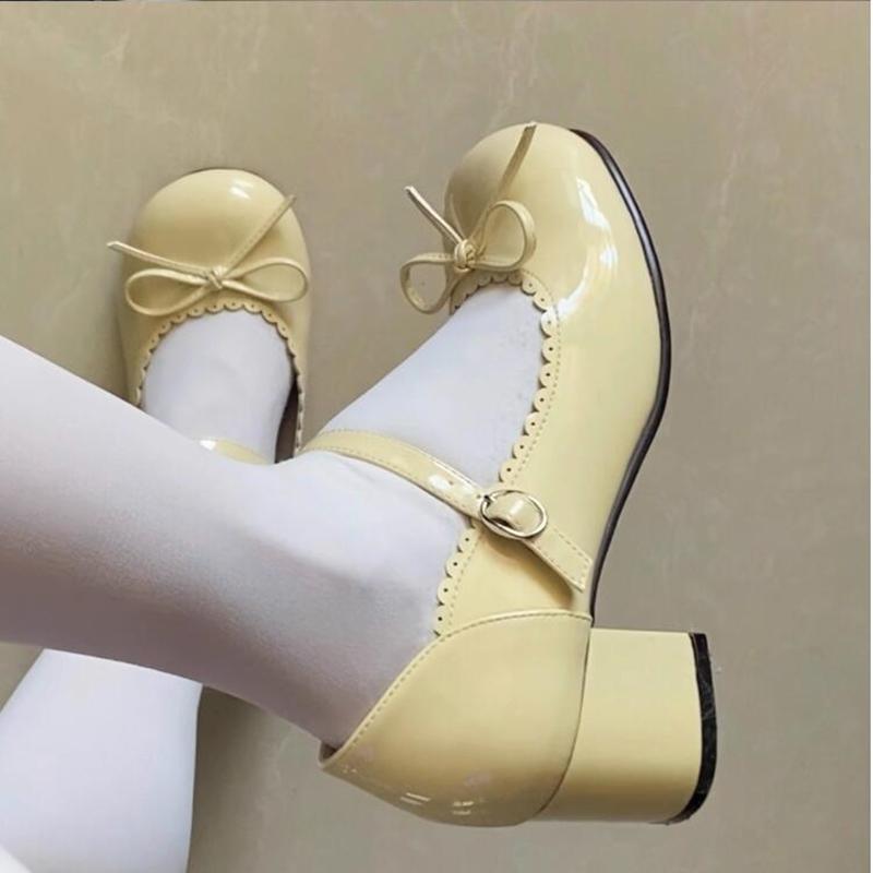 Fashion AIYUQI Women's Lolita Shoes 2024 New Japanese Bow Preppy Style Girls Shoes JK Asaguchi Mary Jane Shoes Women