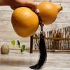 Fenteer Dried Gourd Water Bottle, Portable Water Bottle Water Gourd Flagon Gourd Jug for Camping, Gourd Craft Calabash Ornament Decoration for Home