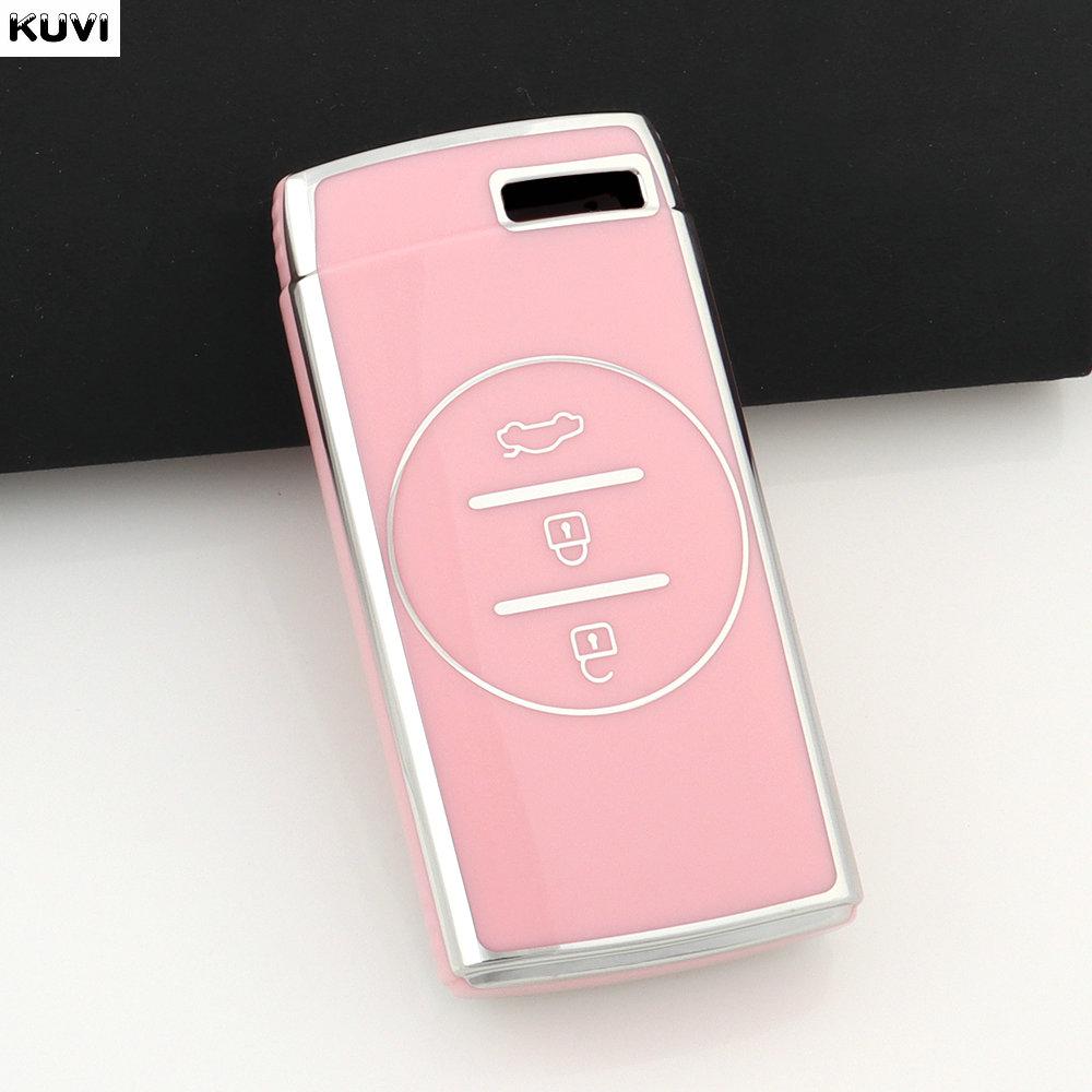 New Pink Tpu Car Key Case Cover Keychain For Chery Tiggo 7 Pro 8 Pro Exeed Tiggo 2 3X Arrizo 5 Pro Gx 5X Eq7 Accessories