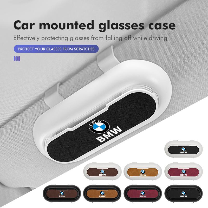 Auto Sonnenschutz Sonnenbrillenhalter Brillen Aufbewahrungsbox Zubehör Für BMW X1 X2 X3 X4 X5 X6 X7 G20 G30 6GT E46 E90 E60 F10 E39