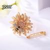Scarf Fastener Button Large Chrysanthemum Alloy Silk Anti-rust Accessory Buckle