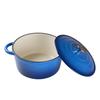 5 Liters of Blue Enamel Cast Iron Cooking Pot