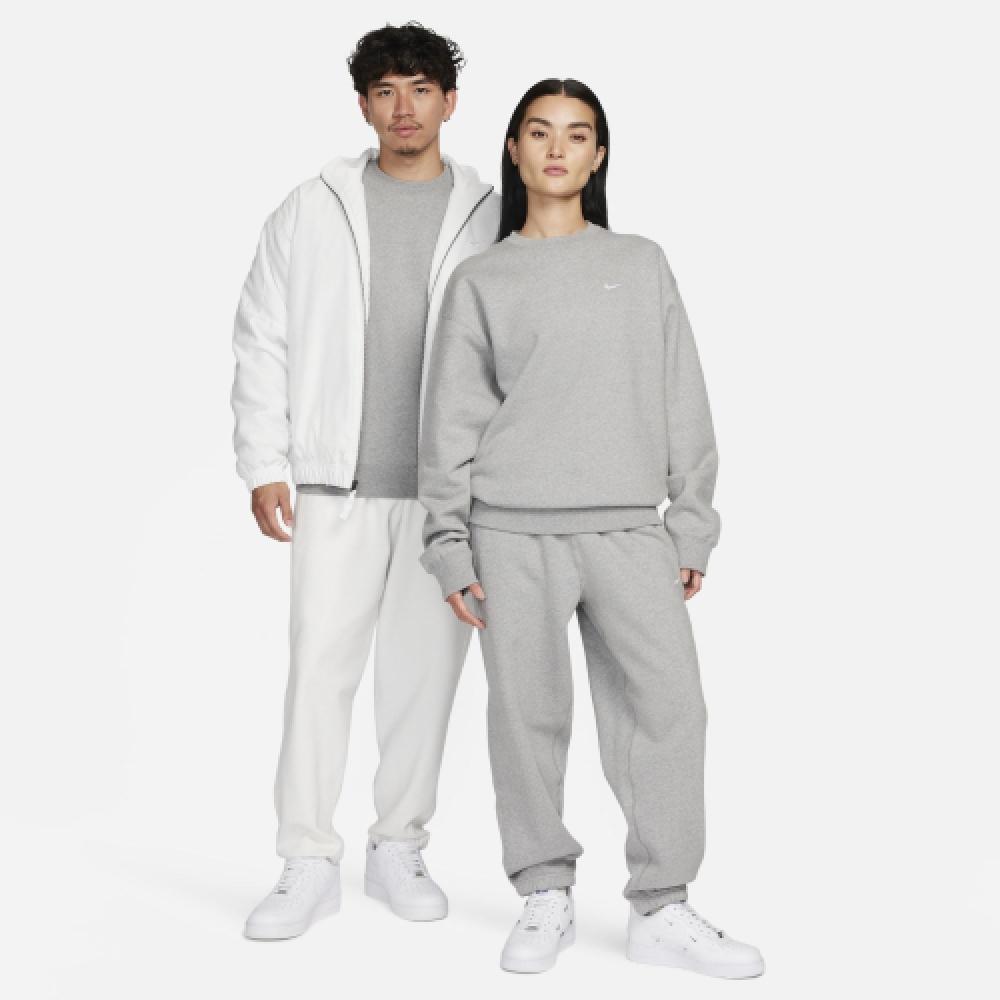 Nike Solo Swoosh Fleece Crew M   Dark Grey Heather White  Dx1362 063