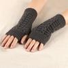 Fashionable Casual Women S Exposed Finger Gloves Warm Half Finger Gloves