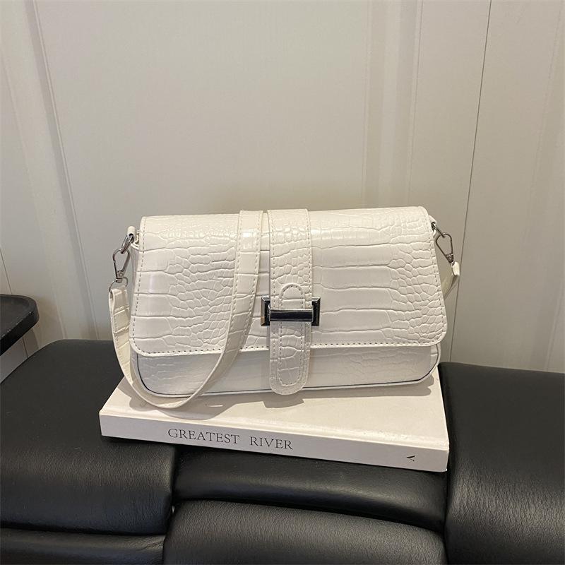 Luxury-luxe large-capacity retro texture fashionable single-shoulder crossbody small bag