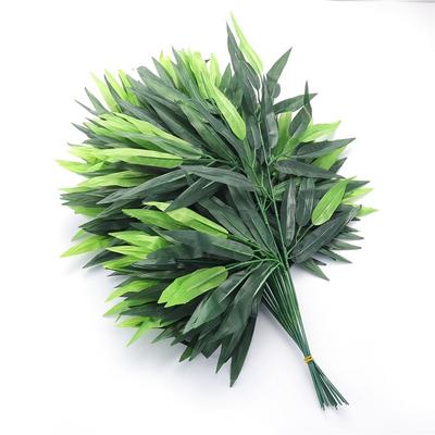 20Pcs/Set Artificial Plants Bamboo Leaves Home Fake Bamboo Tree Leaves Branches