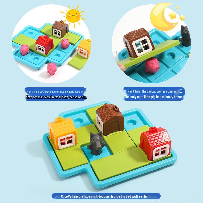 Little Goody Hood & Big Bad Wolf Educational Puzzle Game for Kids