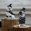 Cute Witch Pirate Pet Dog Resin Ornaments Home Holiday Gifts