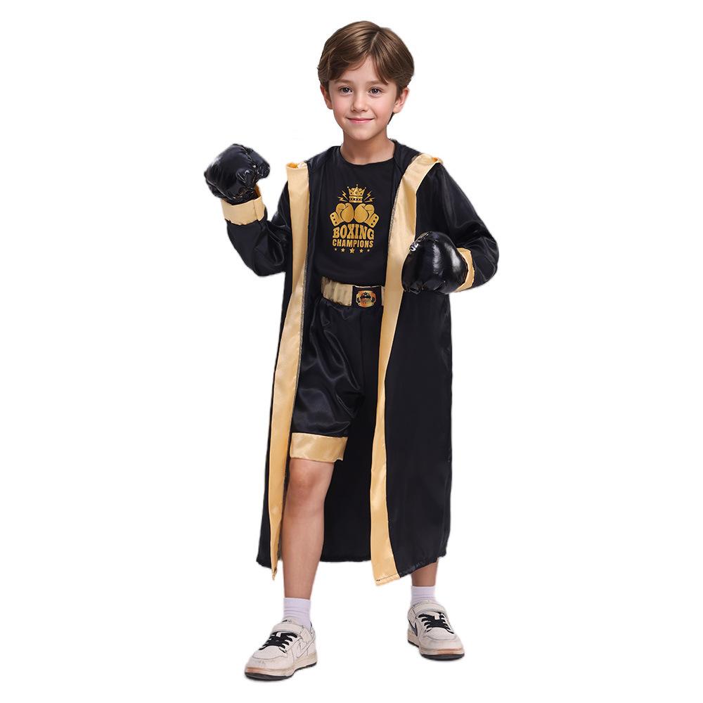Cosplay neue Kinder-Boxer-Boxweltmeister-Rollenspielanzug Halloween-Party Sport-Themen-Verkleidungskostüm