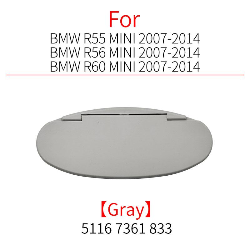 Car Front Sun Visor Sunshade Makeup Mirror Mini Sunshade Plastic Cover Accessory For BMW Mini R50 R53 R55 R56 R60 2007-2014