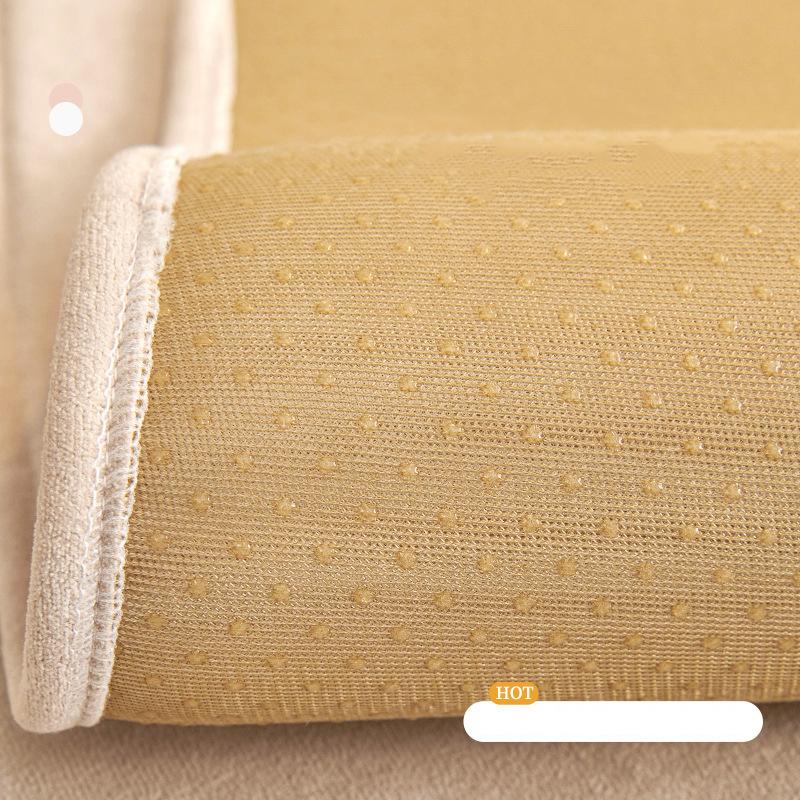 Velvet Skin-Friendly Sofa Cushion Four Seasons Universal Non-Slip Living Room Sofa Set Solid Colour Chenille Thickened Sofa Back