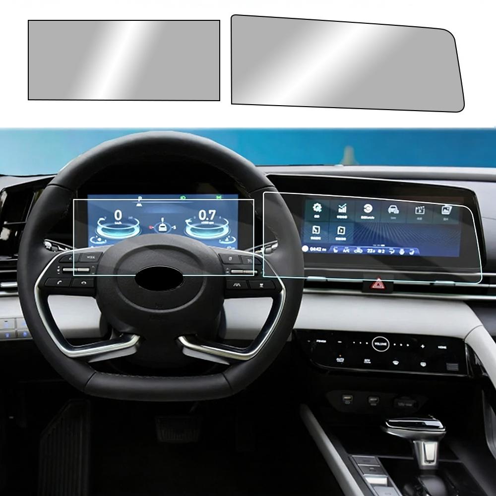 Car Tempered Glass Protective Film For Hyundai Elantra 2021-25 Auto GPS Navigation Screen Protector Display Interior Accessories.