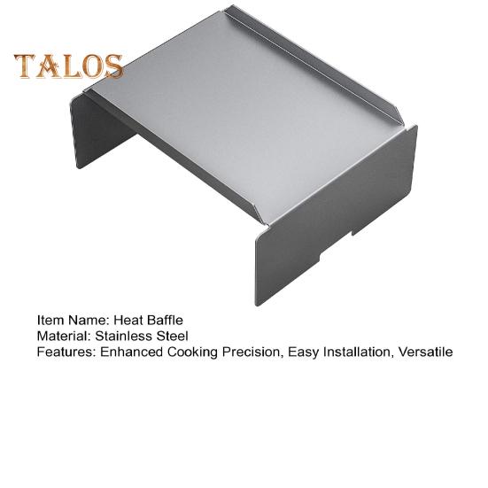 Nerūdijančio plieno karščio deflektorius Pit Boss granulių kepsninei, karščio skydas, difuzorius, nukreipėjas, kepimo priedas po liepsnos, grotelių tamerio dėklas