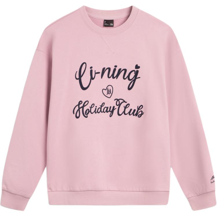 

Li Ning Спортивный стиль жизни Пуловер с круглым вырезом Буквы Удобный Свободный Модный Универсальный Повседневный Простой Спортивный Свитшот AWDVC16-9 XS