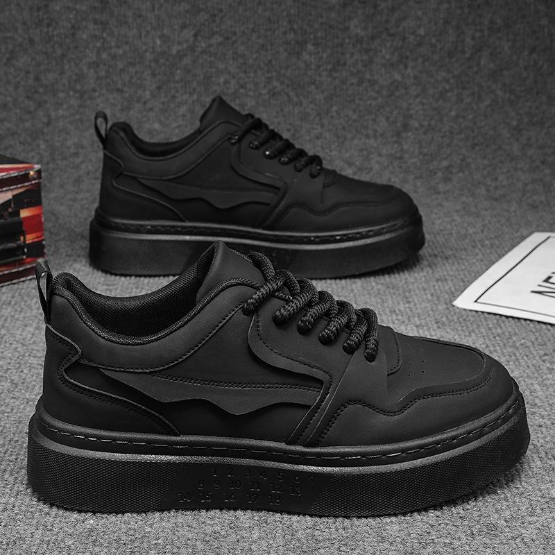 Men's Casual Shoes Light Mesh Breathable Sneakers  New Lace-up Thick Sole Casual Board Footwear Fashionable Skateboard Shoes