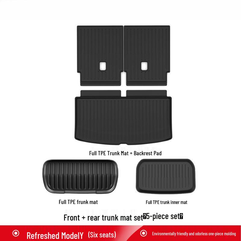 Upgraded TPE Trunk Mat Set for Tesla Model Y3 - Front & Rear Trunk, YL Interior Accessories