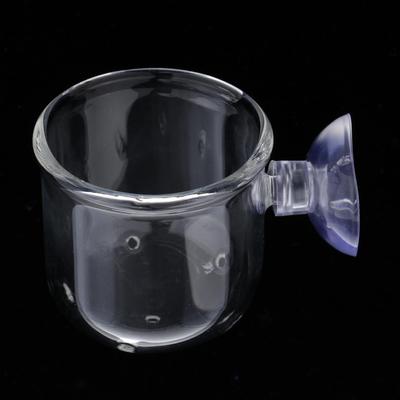 Basket for Aquarium Clear Live Worm Cup Aquatic Plant Holder