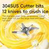 Portable Rechargeable Juicer Cup with Straw USB Charging 12-Blade Stainless Steel Cutter Ideal for Fresh Juice Anywhere