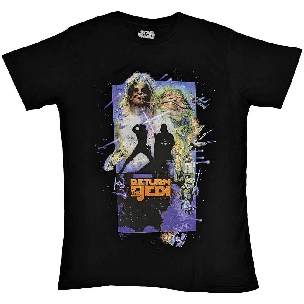Star Wars T Shirt Return Of The Jedi Poster new Official Mens Black XL
