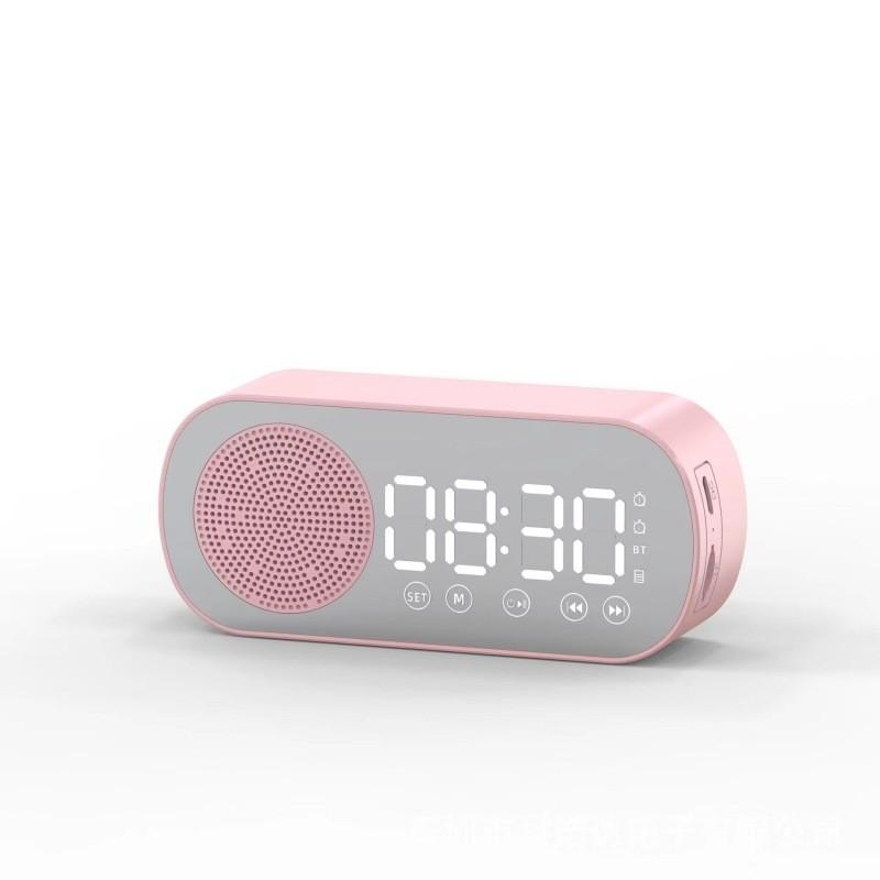 Digital Led Mirror Alarm Clock With Radio And Bluetooth Speaker For Use Daily