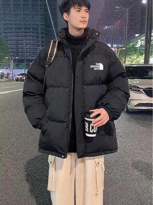Men's Winter Thick Cotton Jacket - Korean Style, Trendy, Loose Fit, Fashionable Outerwear