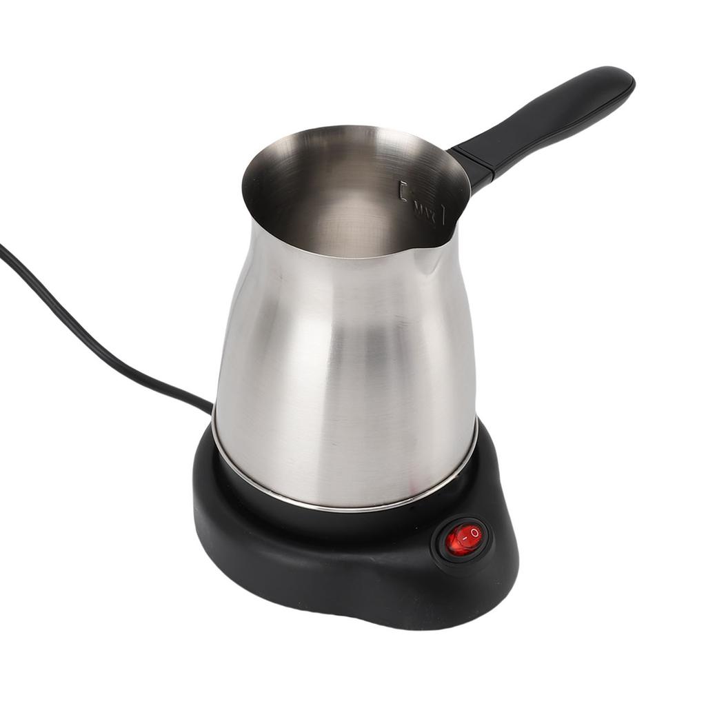 600ml Pour Over Coffee Kettle Miniature Stainless Steel Hand Brewed Electric Heating Coffee Pot for