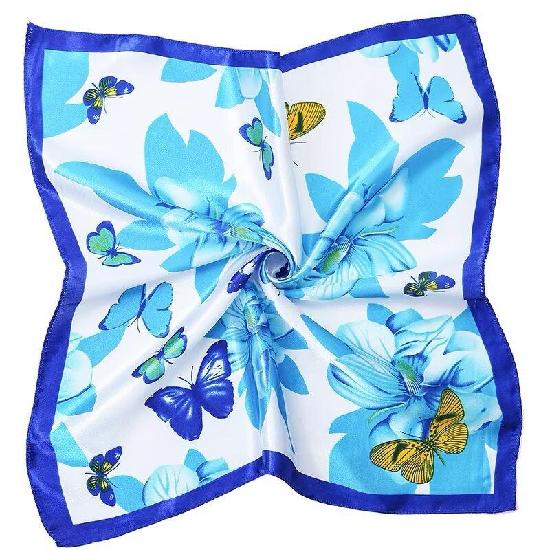Women's Silk Scarf Business Dress Neck Protector Professional Mobile Telecom Banking Stewardess Small Square Scarf Women's Scarf Shawl Fashion