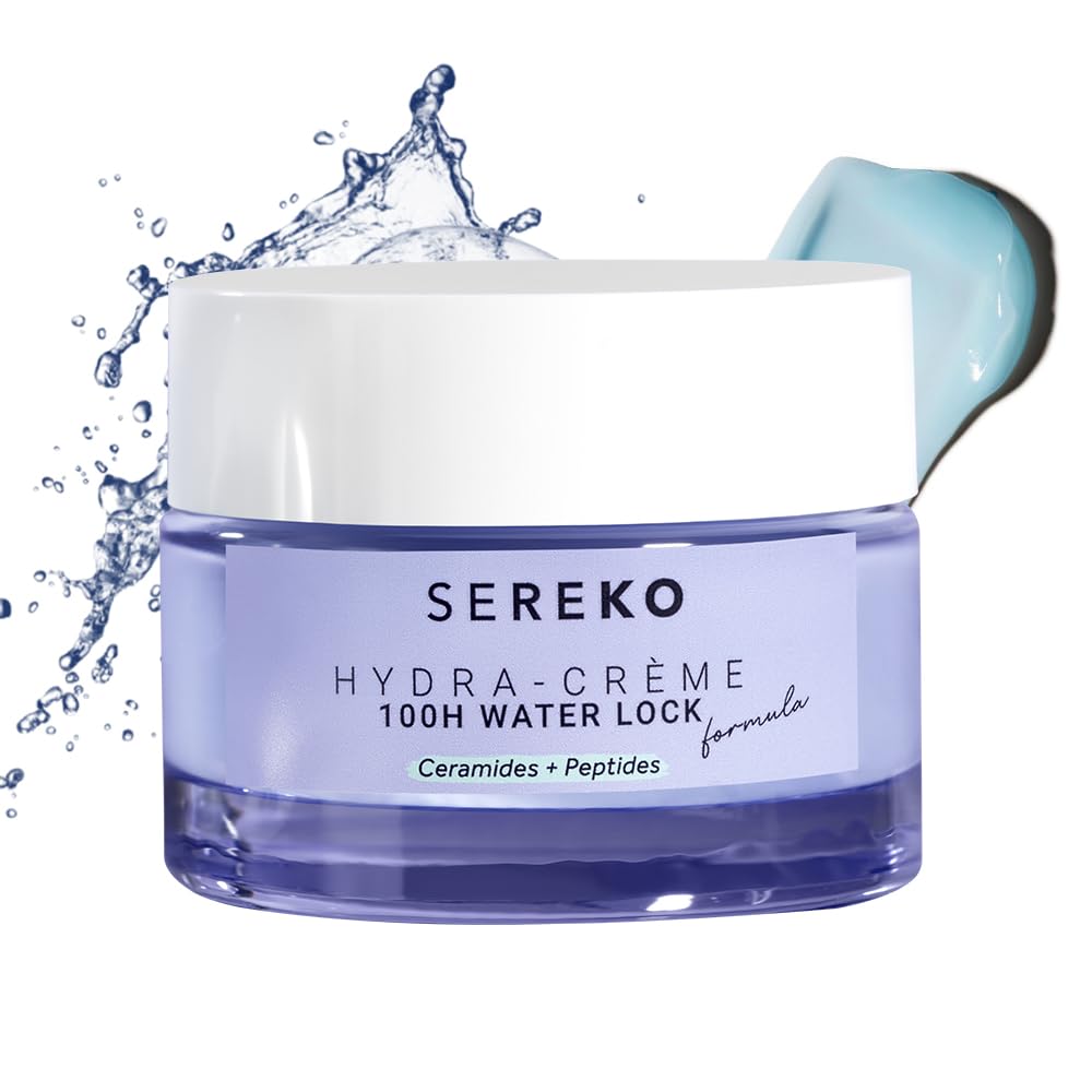 SEREKO Hydra Creme Увлажняющий крем с керамидами для лица - Восстановление кожного барьера и длительное увлажнение до 100 часов | Пептид + Керамиды Гелевая формула