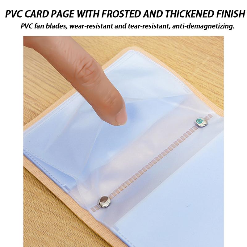 Business Card Holder Anti-Theft Id Credit Card Holder Fashion Women'S 12 Cards Slim Pu Leather Pocket Case Coin Purse Wallet