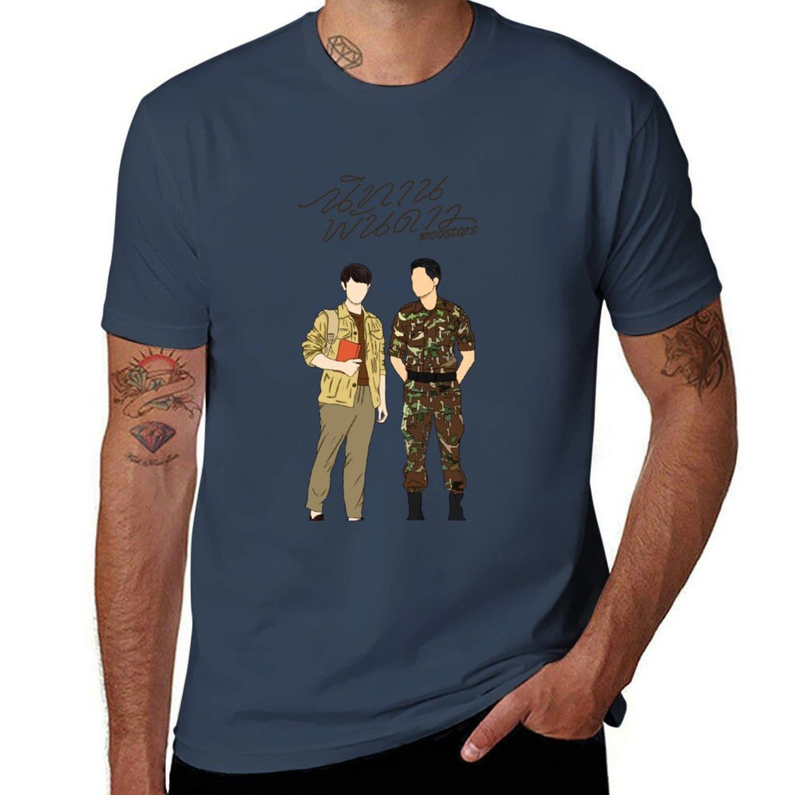 A Tale Of Thousand Stars Earth Pirapat And Mix Wongratch Tshirt Holiday All Match Tshirt S
