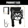 Black Coated Animal Shaped Hanger Wide Load Capacity Over Door Hanging Hook for Bathroom Bedroom Storage Solution