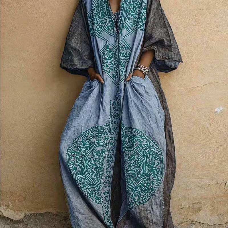2026 Bohemian Jumpsuit With Pockets Loose Wide Leg Romper Women Streetwear