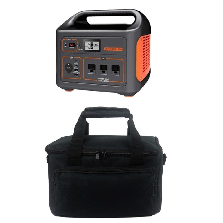 Charging Cable Travel Power Accessory with Multiple Pockets Compartment Travel Carrying Bag Portable Power Station Bag