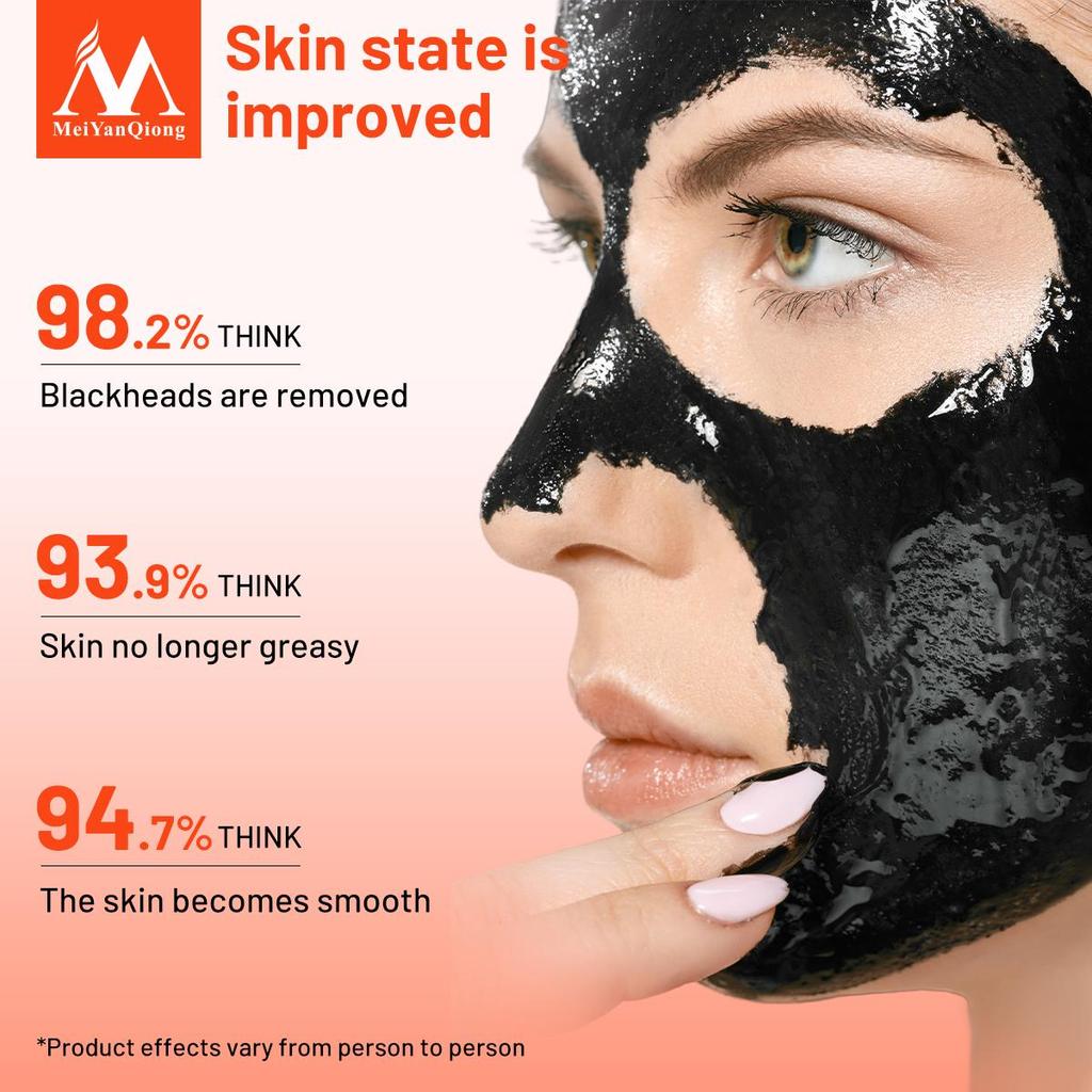 Volcanic Mud Black Mask Face Care Acne Blackhead Removal Treatment Whitening Moisturizing Skin Care Peel Mask Anti-Aging Cream