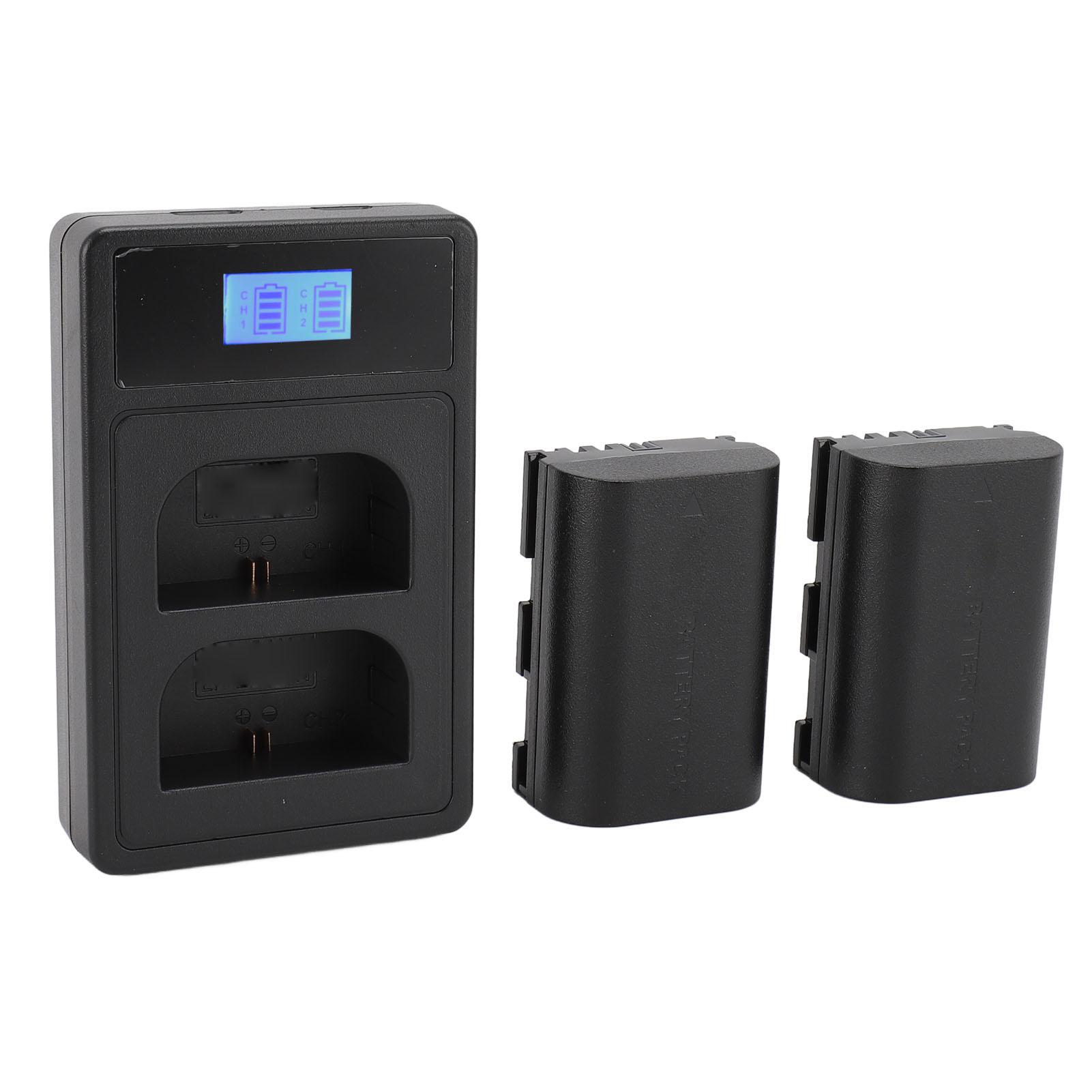 

Аккумулятор для камеры LP‑E6 LP‑E6N емкостью 2750 мАч, литиевый аккумулятор с зарядным устройством на два отсека для R5 R6 90D 60D