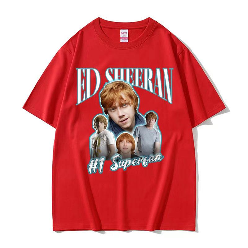 

Funny Ed Sheeran Number One Superfan Meme T Shirt Unisex Fashion Retro Short Sleeve Tshirt Unisex Gothic Casual 100 Cotton Tshirt S