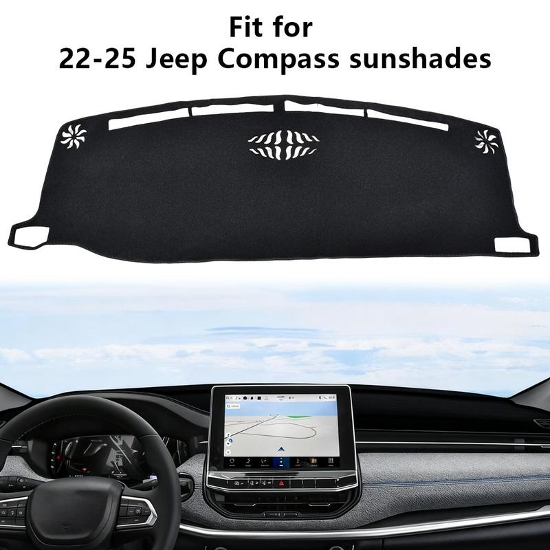 For Jeep Compass    2024 Car Dashboard Cover Avoid Light Pads Sun Shade Mats trument Panel Carpets Accessories