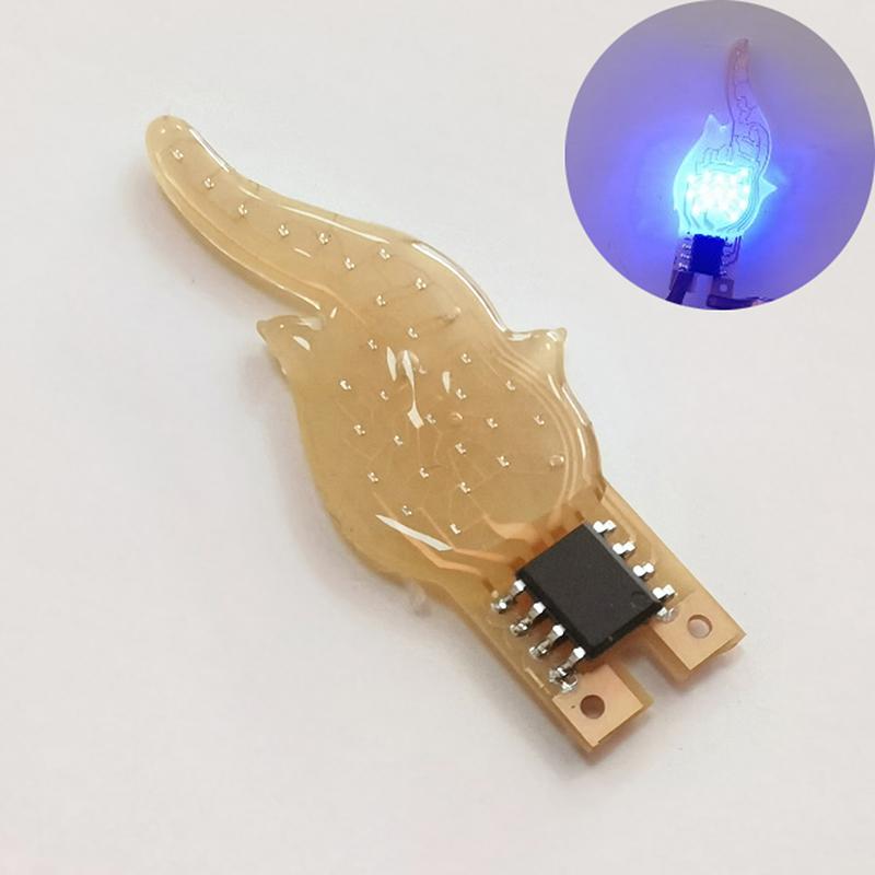 3v Led Cob Flash Candles Flexible Filament Diode Light Decoration Light Bulb Accessories DIY Candle Light Parts