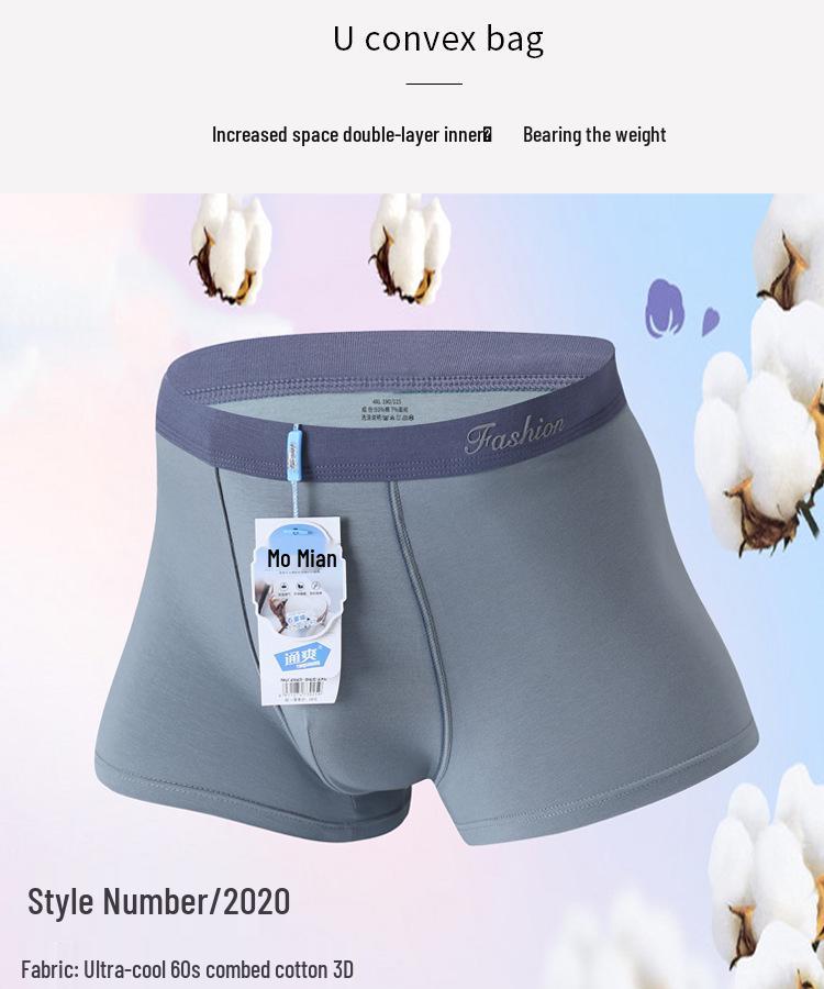 Men's Summer Cotton Loose Boxers - Breathable, Seamless & Anti-Pilling Plus Size 4-Corner Briefs