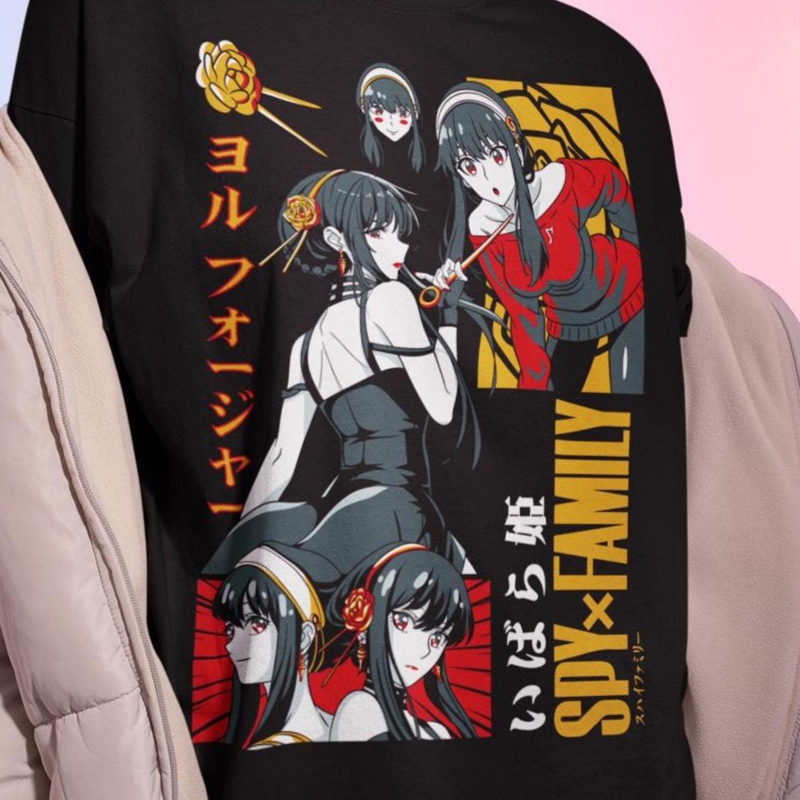 Yor Forger Shirt – Spy x Family Anime Tshirt,Cosplay Tee,Forger Sweater XL