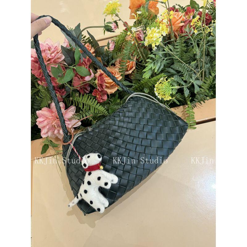 

[8943 Тосканское лето] Плетеная сумка из коровьей кожи, сумка подмышку, женская сумка для отпуска