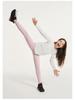 Girls' High-Waist Quick-Dry Yoga Leggings - Autumn/Winter Breathable Elastic Sports Pants