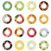 16pcs Fruit Fragrance Rings Creative Water Cup Fragrance Pod Healthy Multi-Flavor for Daily Exercise Drinking Water