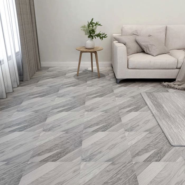VidaXL 55x Planches de Plancher Autoadhésives Revêtement de Sol Dalle de Sol Salon Salle de Séjour Chambre Maison 324678