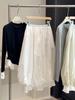 Spring 2026 Elastic Waist Spliced Jellyfish Bud Skirt - Flattering, Hip-Covering, and Versatile for Women