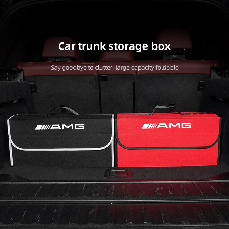 Car Boot Storage Box Storage Organizer Tool Accessories Car Hub Cap For Mercedes Benz AMG W214 W205 W204 W206 W213 W212 W211 W22